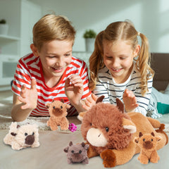 Easfan Highland Cow packaging and scale for display or gifting