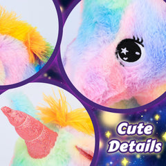 Easfan unicorn plush soft fur invites cozy hugs and comfort