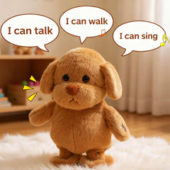 Easfan talking puppy walking mode in action for kids