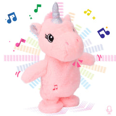 Easfan talking unicorn repeats your words for playful storytelling.