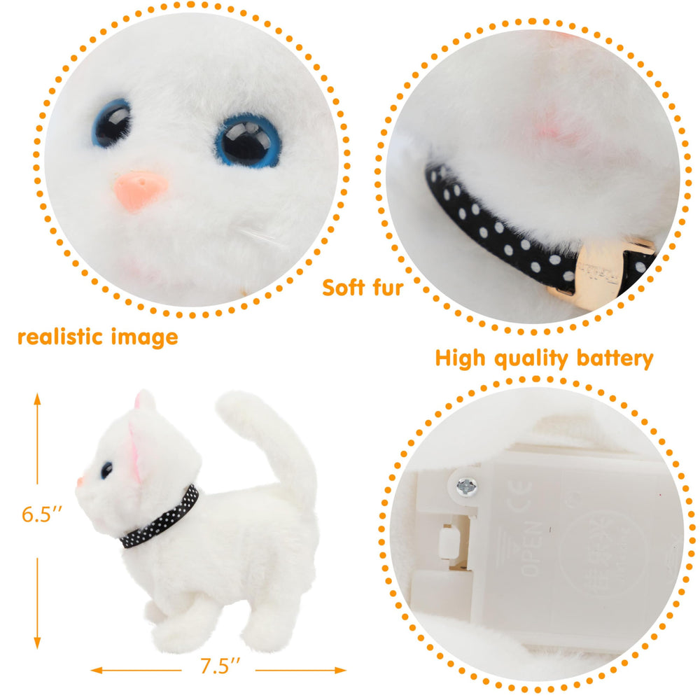 Easfan Walking Kitty head nod animation adds realism for kids
