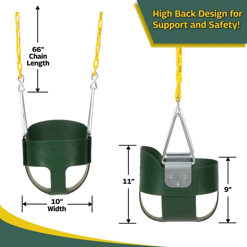 Eastern Jungle Gym fully assembled toddler swing ready to install with secure, convenient setup
