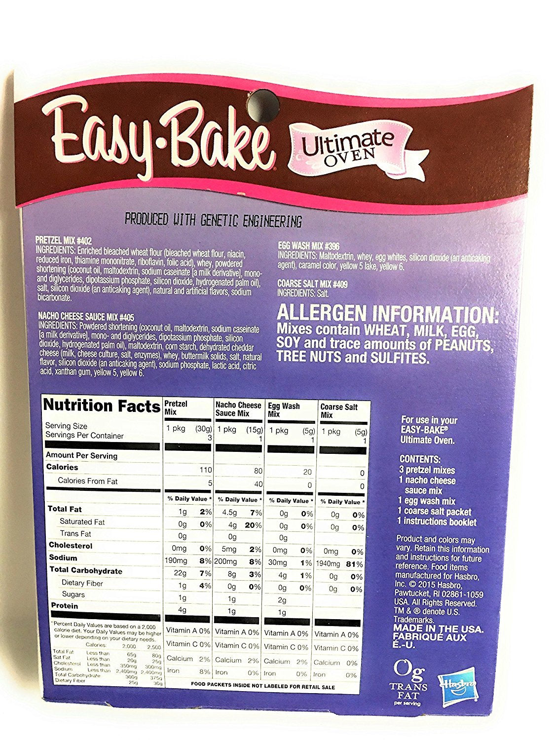 Easy Bake Cheese Pizza refill pack with marinara and garlic herb cheese
