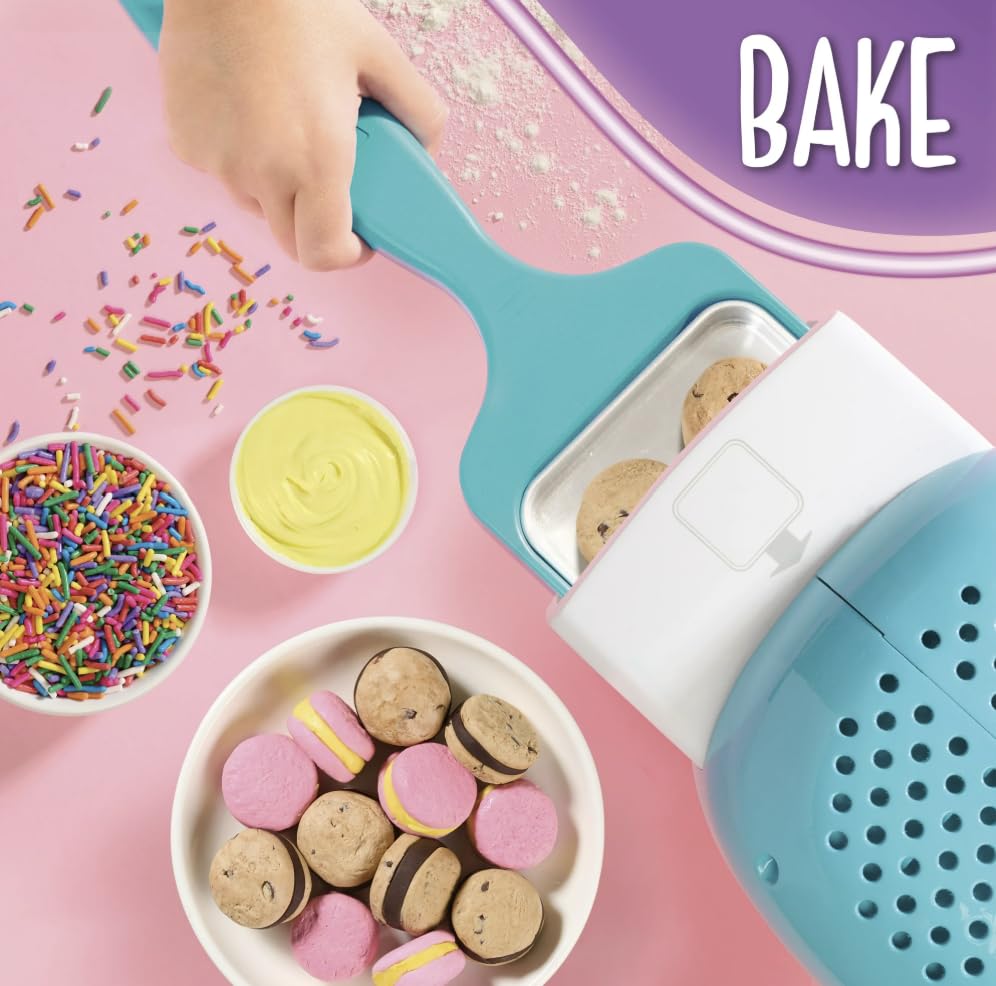 Easy Bake apron and stickers inspire playful cooking.
