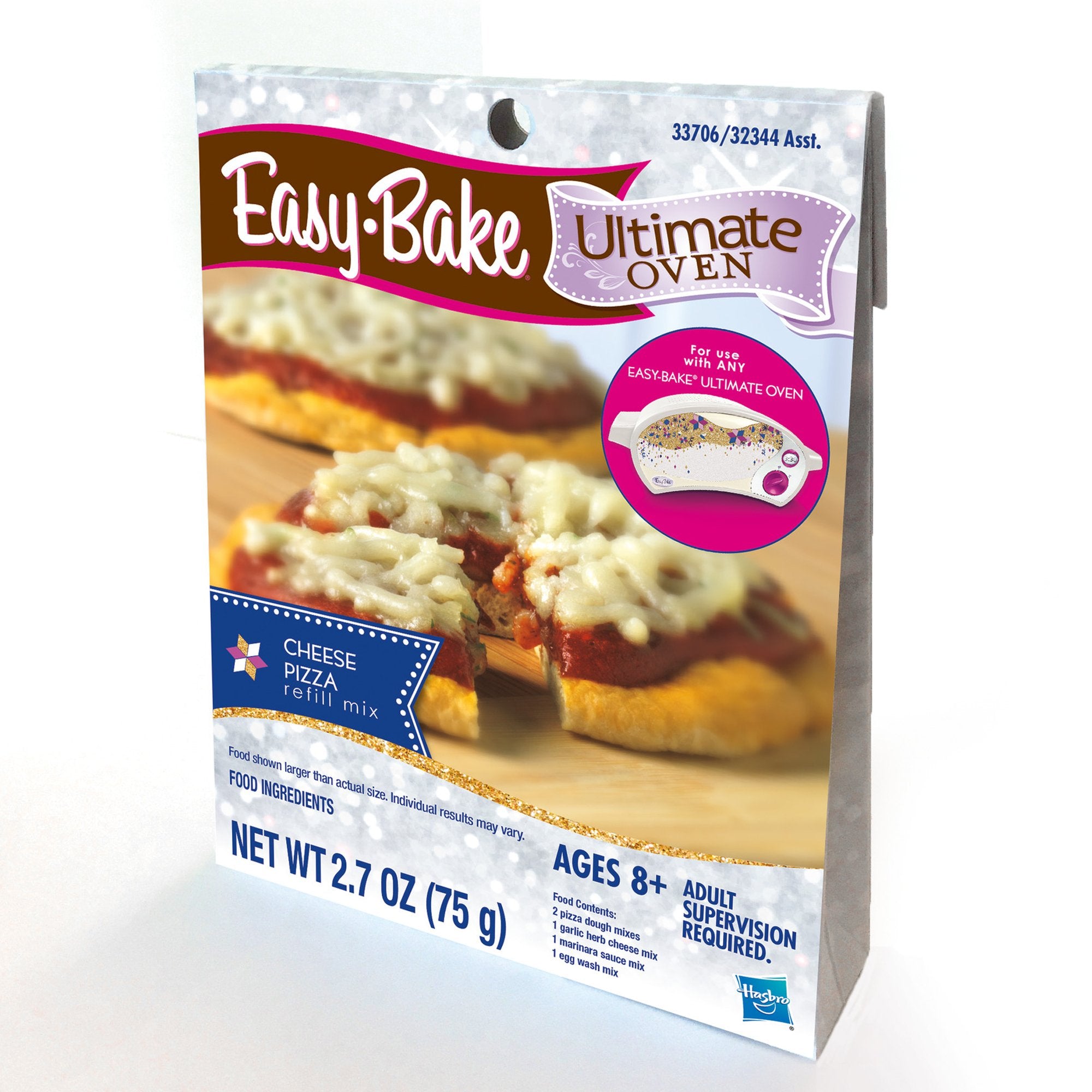 Easy-Bake Ultimate Oven pizza dough mix helps young bakers create savory bites.