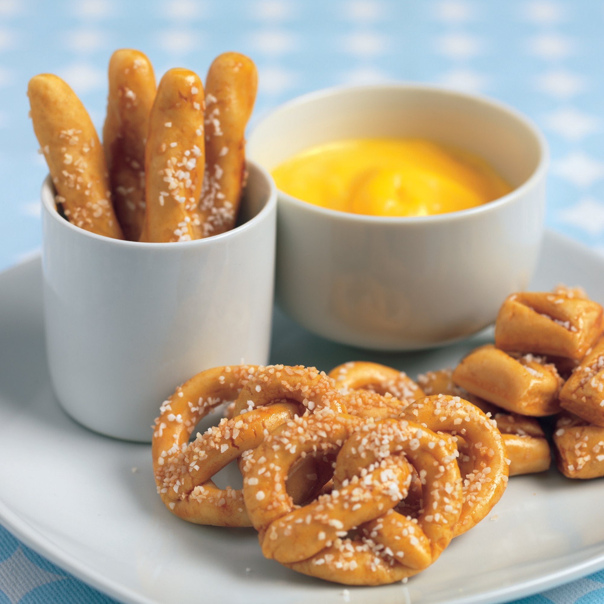 Easy-Bake Ultimate Oven pretzels refill pack finished treats inviting kids to share warm snacks.