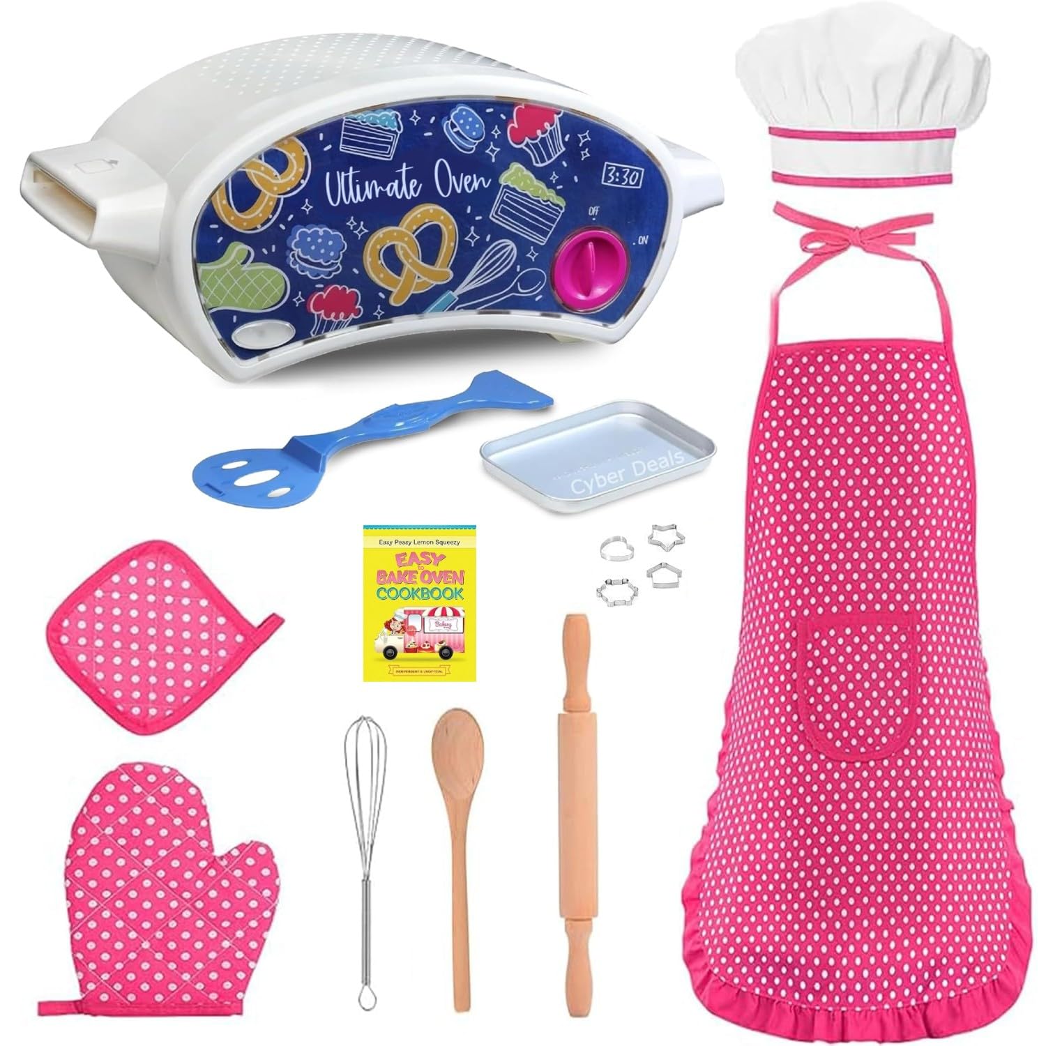 Easy to Bake Oven Bundle: kid-friendly oven front view with easy access.