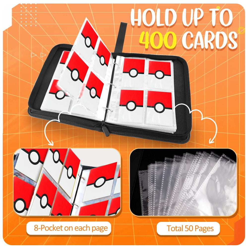 EasyFUN binder uses clear sleeves for crystal-clear card visibility.