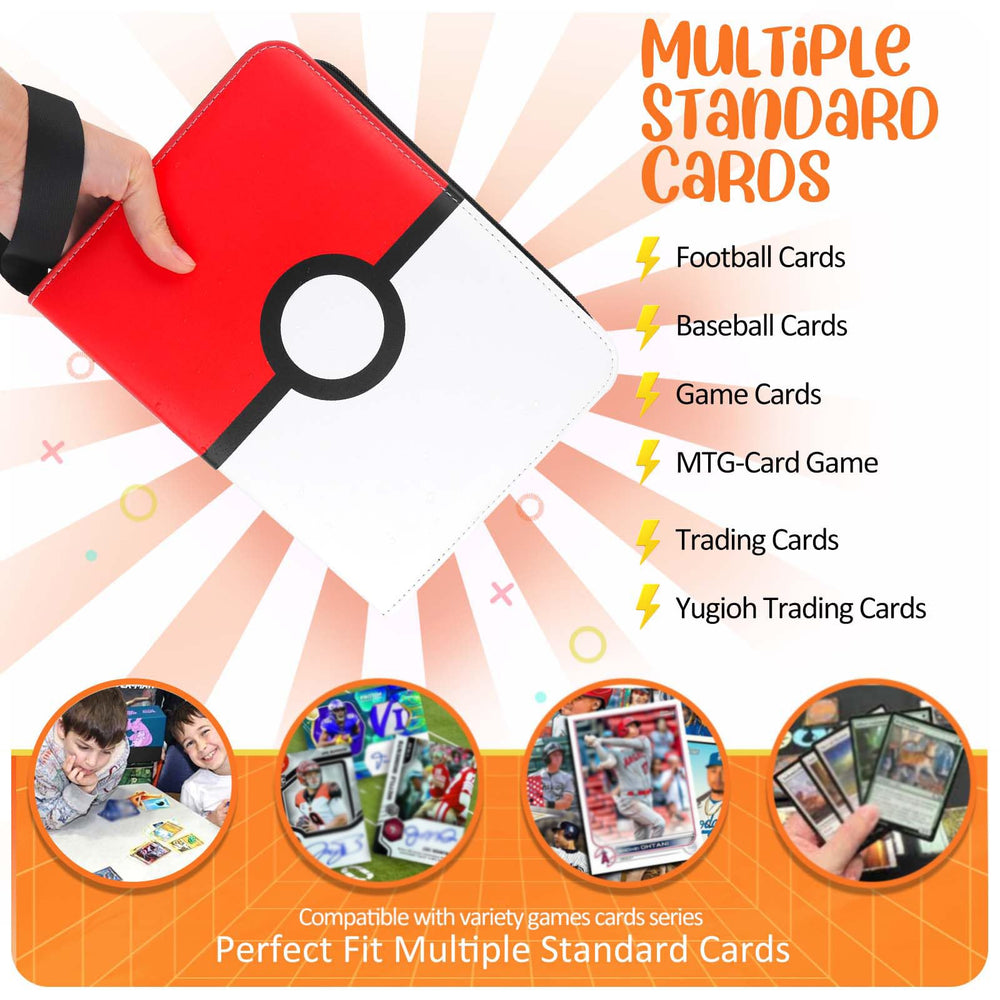 EasyFUN red card binder keeps your collection organized on the go.