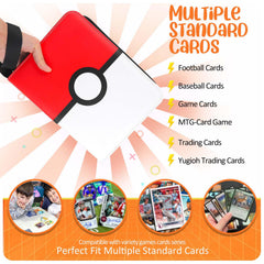 EasyFUN red card binder keeps your collection organized on the go.