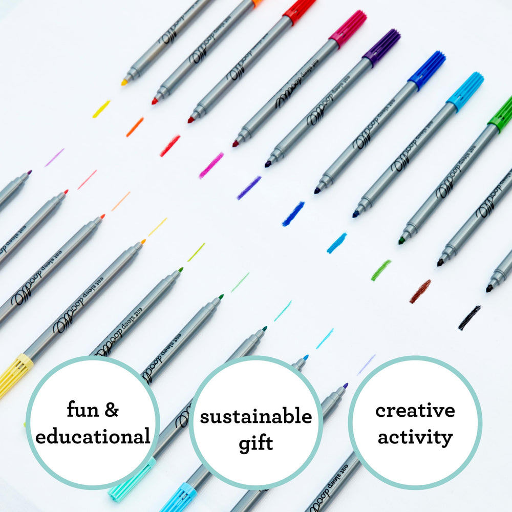 eatsleepdoodle markers on fabric ideal for textiles and crafty projects