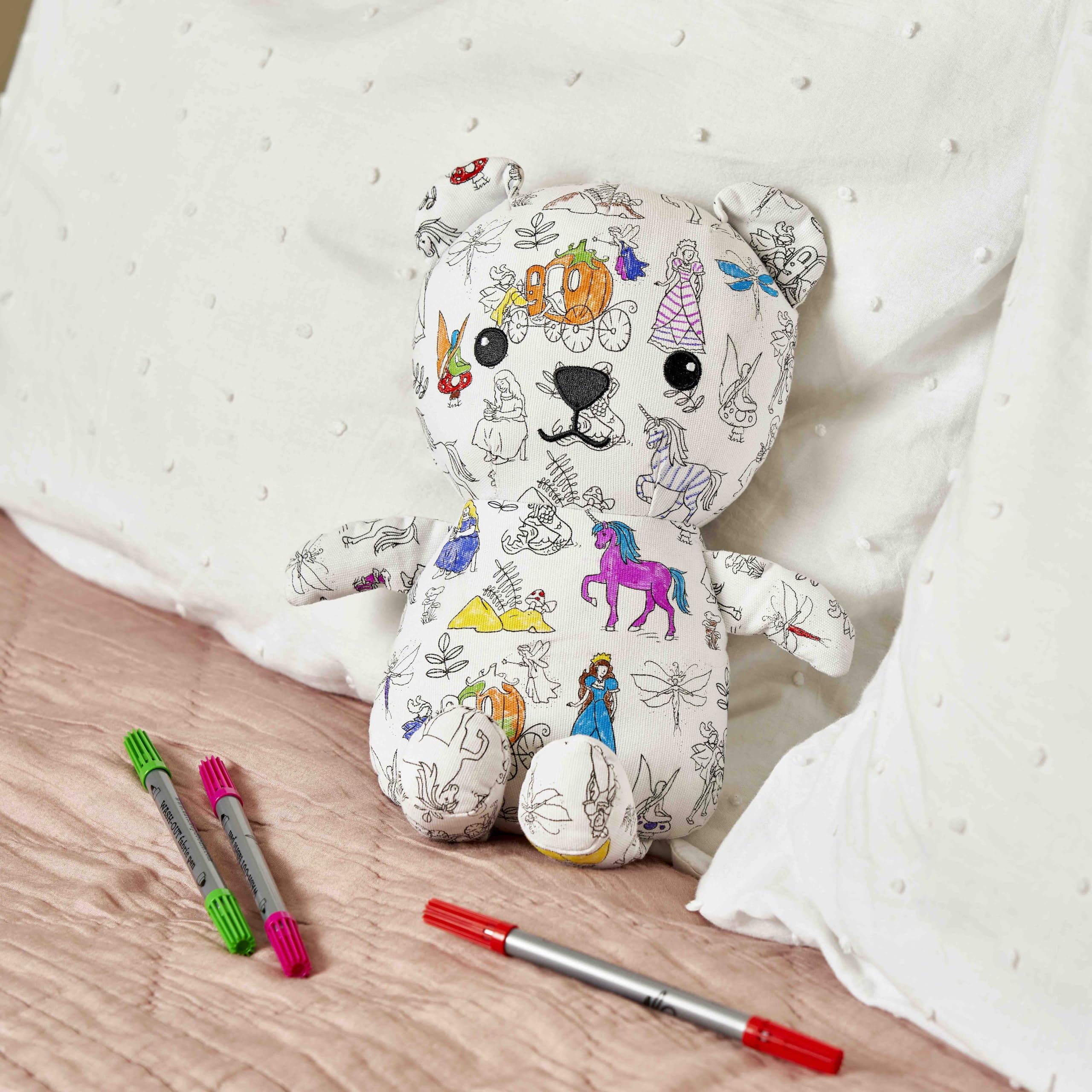 Coloring Bear suitable for ages 3 and up, perfect for holidays and birthdays.