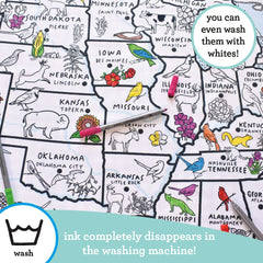 eatsleepdoodle US map design closeup highlighting educational theme