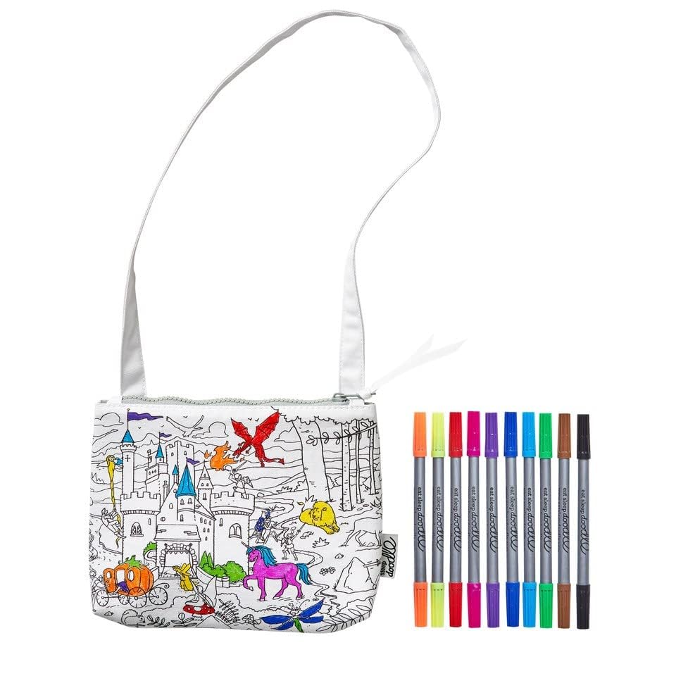 Eatsleepdoodle washable markers included for mess-free color and reuse.