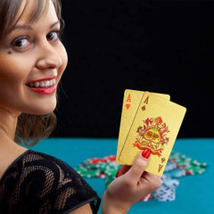 EAY Gold Deck's refraction texture shines under lights during play