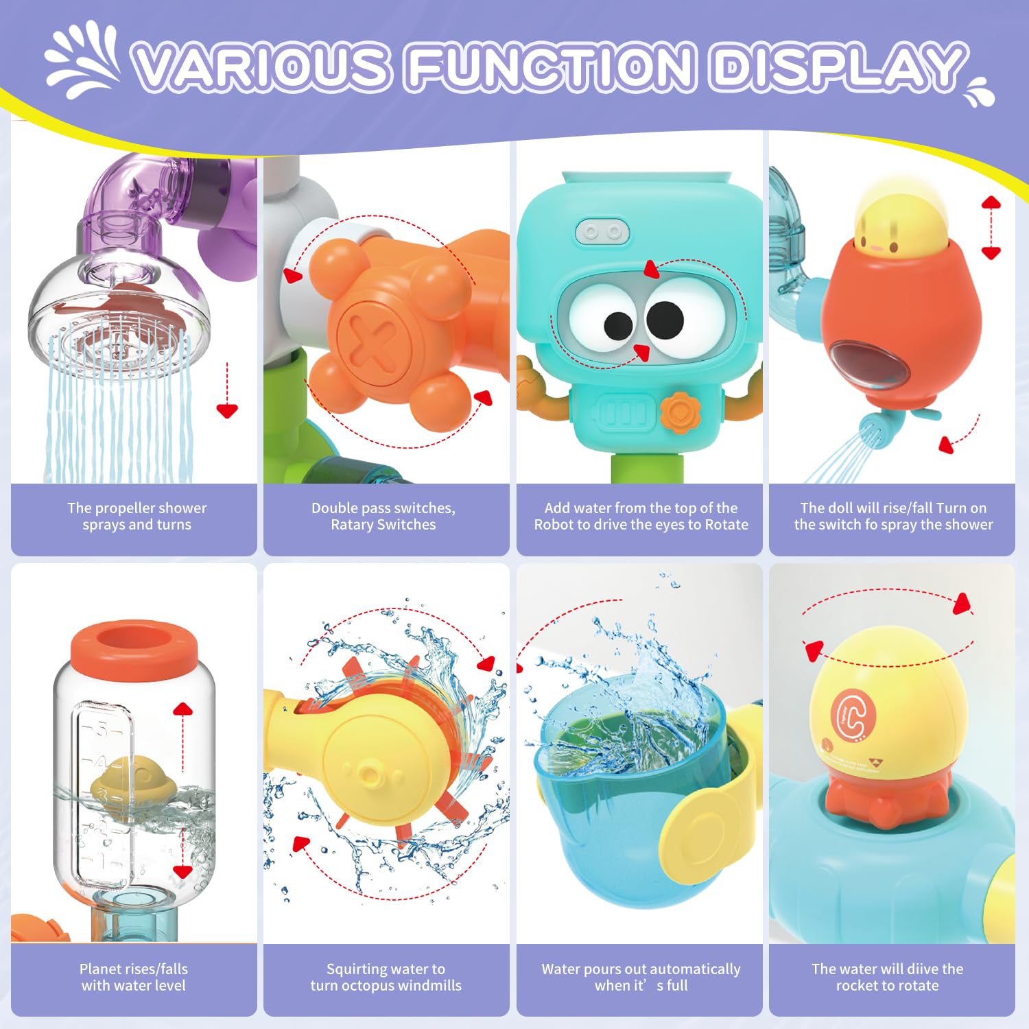 EazierWizter 27 piece bath kit promotes hands on problem solving and assembly
