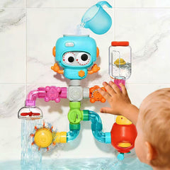 EazierWizter STEM bath toy set with pipes fosters creative play during tub time.