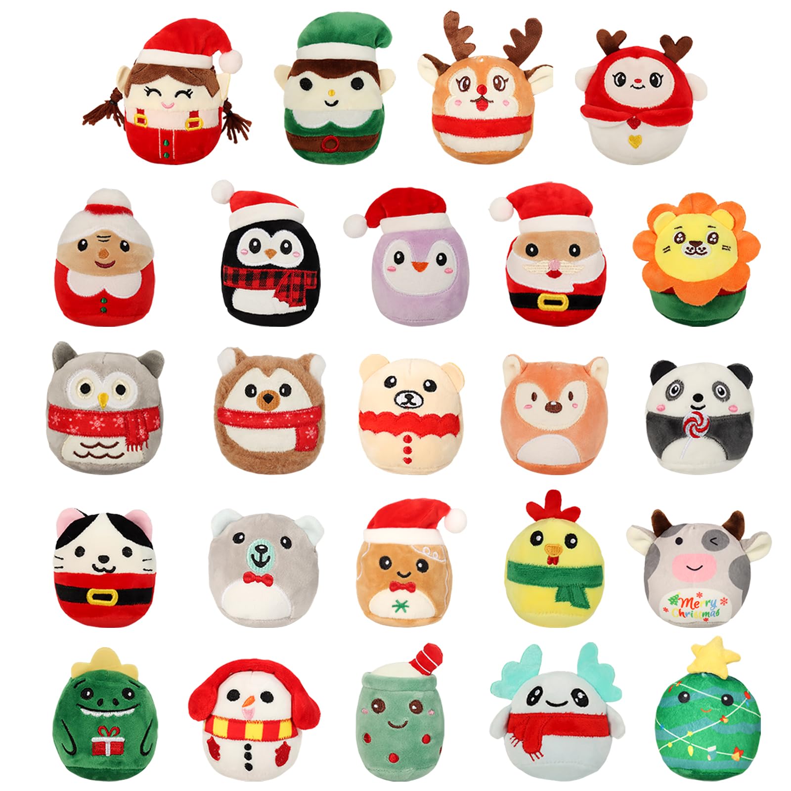 EBINGMIMA mini plush holiday decor shows festive charm for shelves.