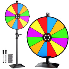 EBLIKI 24in prize wheel on tabletop setup to boost event engagement.