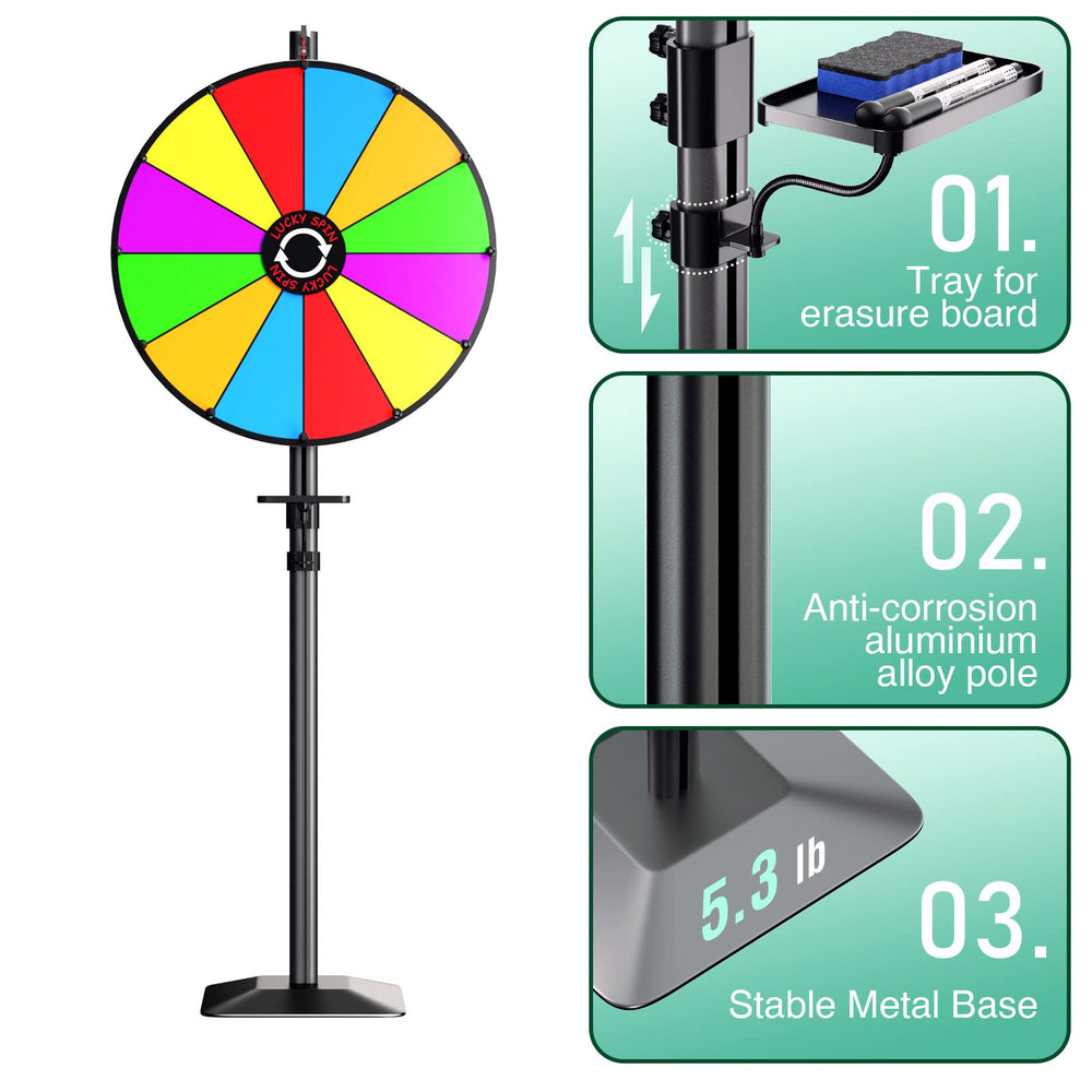 EBLIKI red pointer provides tactile feedback during spins.