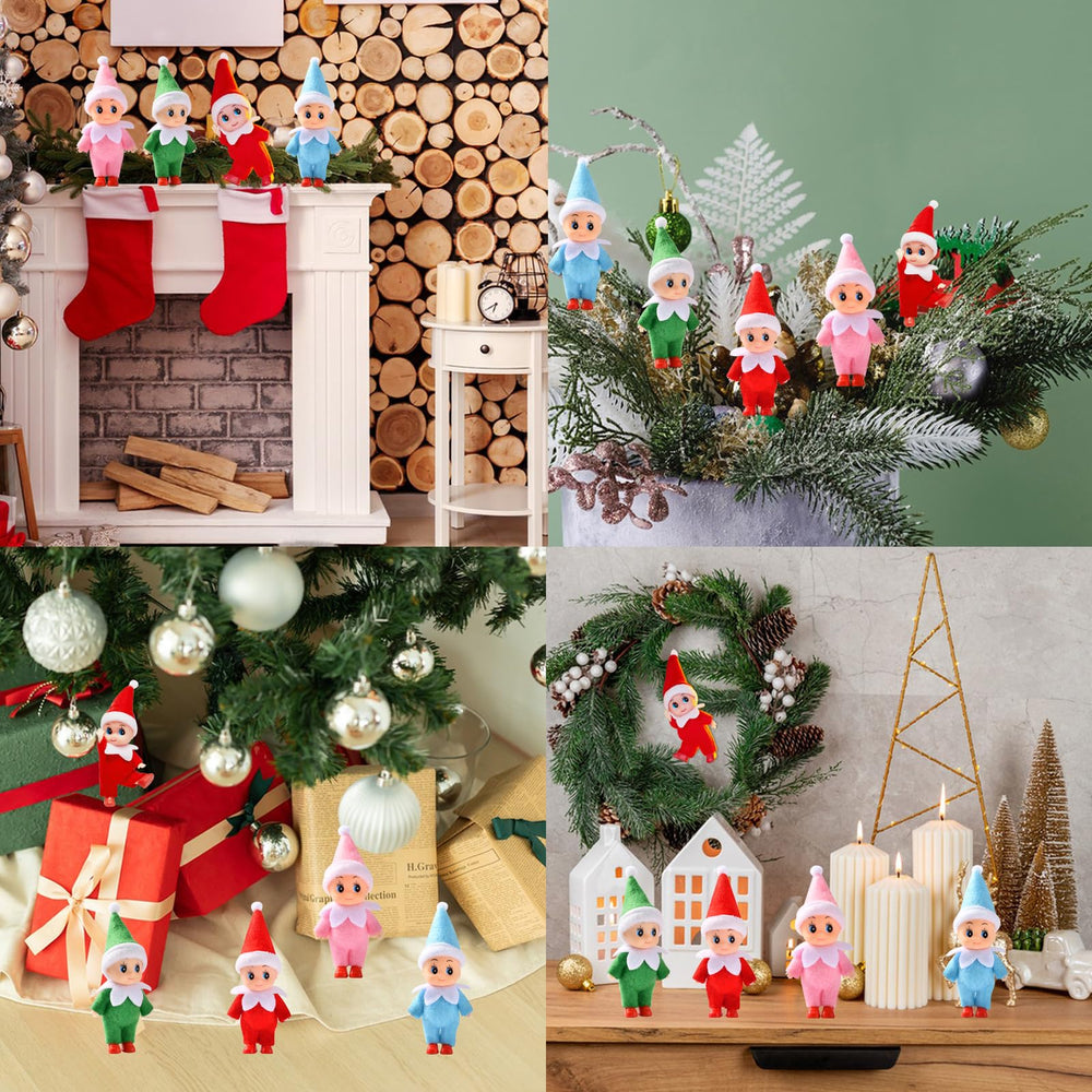 eboozone Tiny Elf Baby Doll packaging, ready-to-gift presentation for holidays.