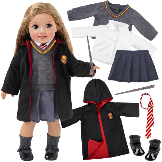 ebuddy 18-inch doll uniform shirt for stylish play