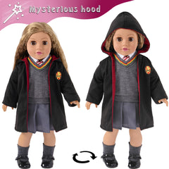 ebuddy 18-inch doll uniform skirt for mix-and-match outfits