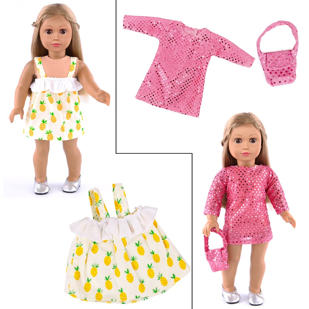 ebuddy doll outfits pack in kid-friendly designs and secure fastenings