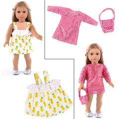 ebuddy doll outfits pack in kid-friendly designs and secure fastenings