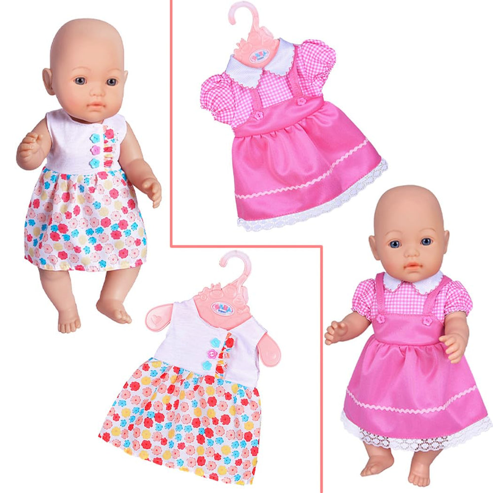 ebuddy doll clothes colorful outfit pack for varied wardrobe options.