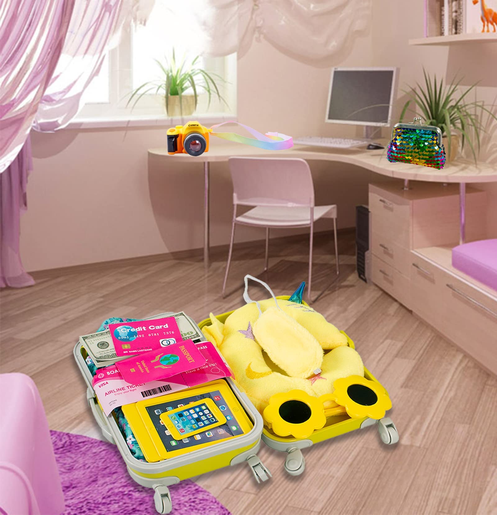 ebuddy passport and tickets set for airport pretend play