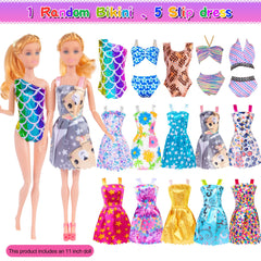 ebuddy doll playset packaging box presents a gift-ready fashion collection.