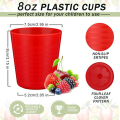 Eccliy kids cups stackable-design, compact storage for busy kitchens