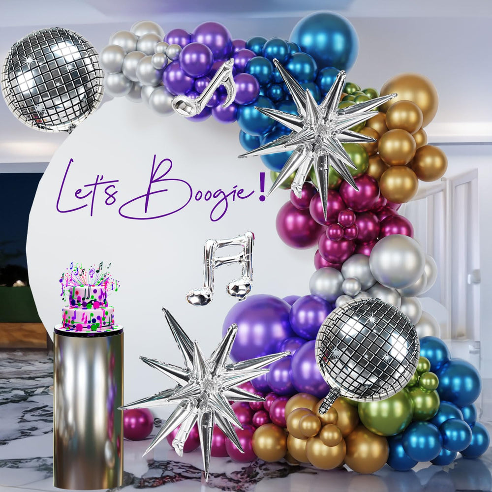 ECEAE ten-inch silver balloons offer versatile filler and halo effects.