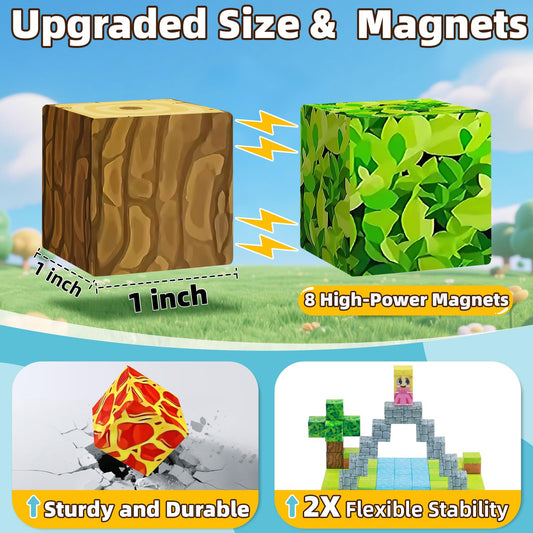 EchoPlan magnetic blocks assembly image highlights world building and creativity