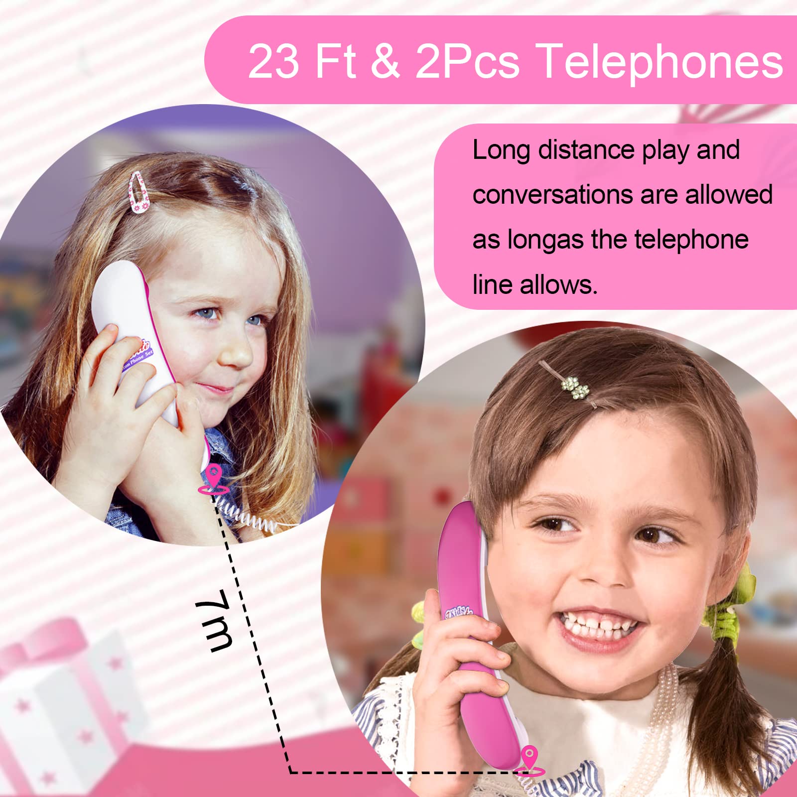 ECLENYES ergonomic toddler phone is easy to grip and use.