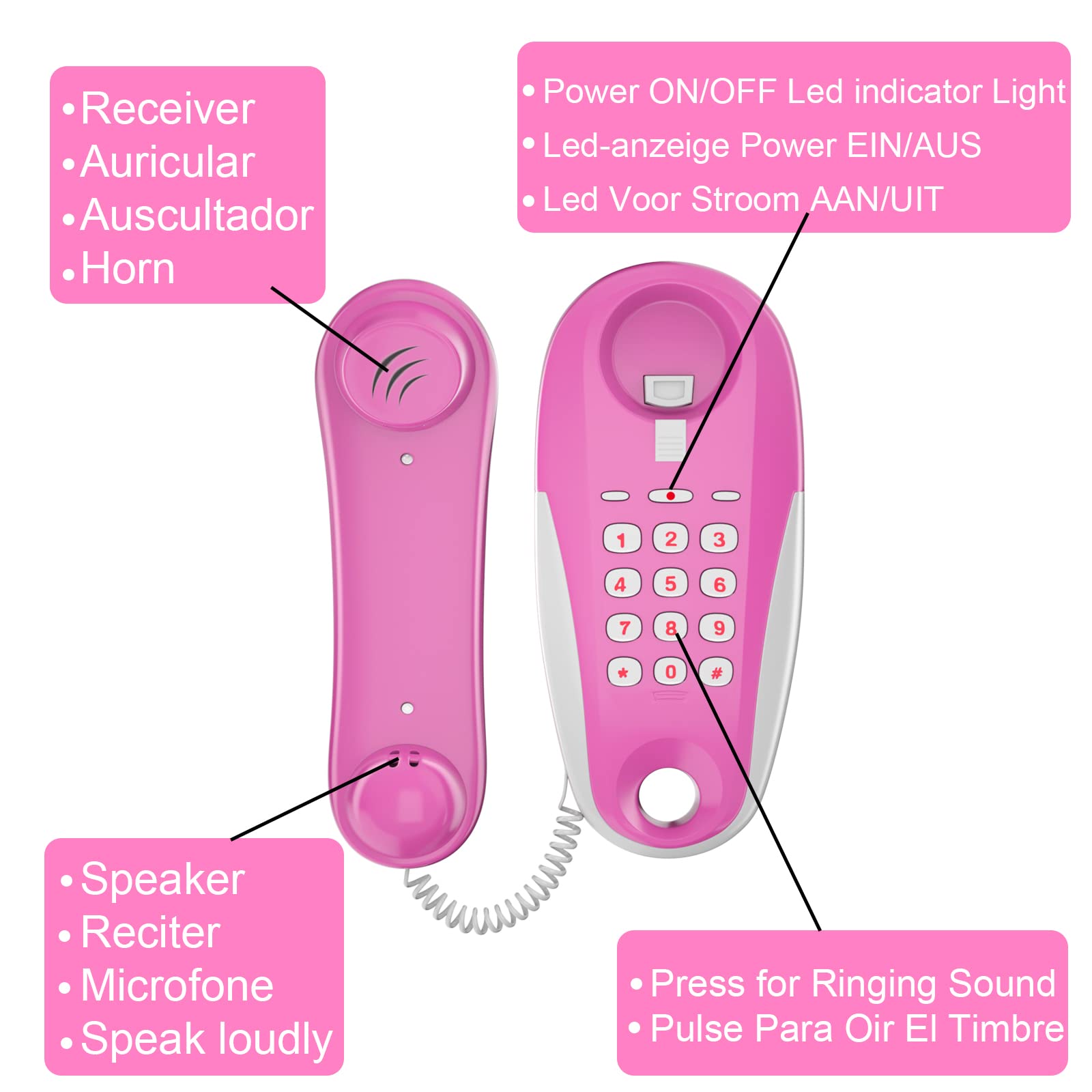ECLENYES pack includes two telephones for shared play.