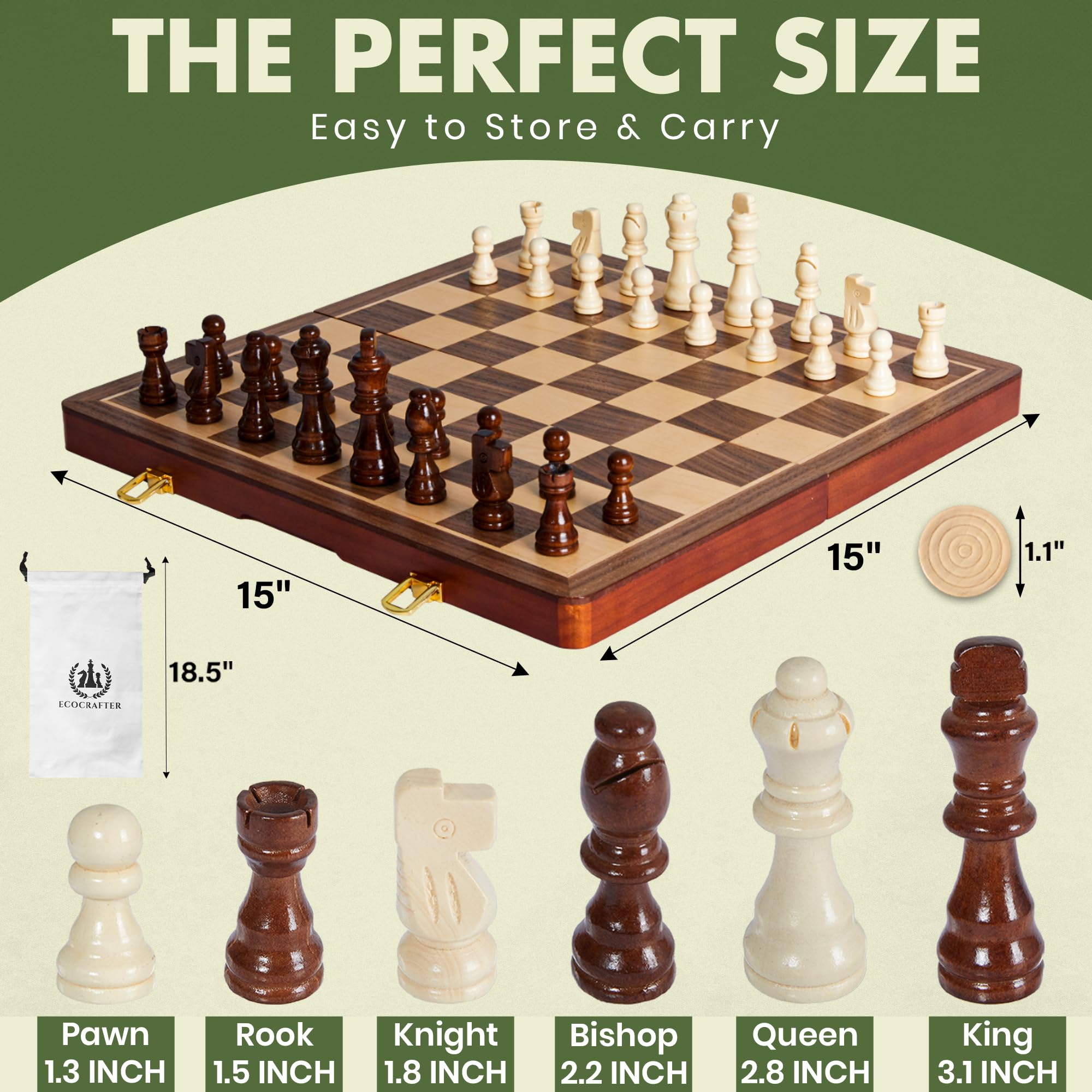 ECOCRAFTER magnetic board holds pieces firmly to prevent slips