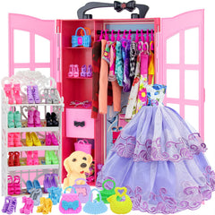 Ecore Fun doll closet keeps outfits organized for imaginative play