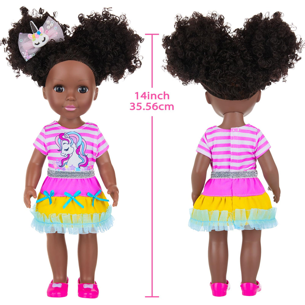 Ecore Fun black doll shoes complete outfits for stylish pretend play.