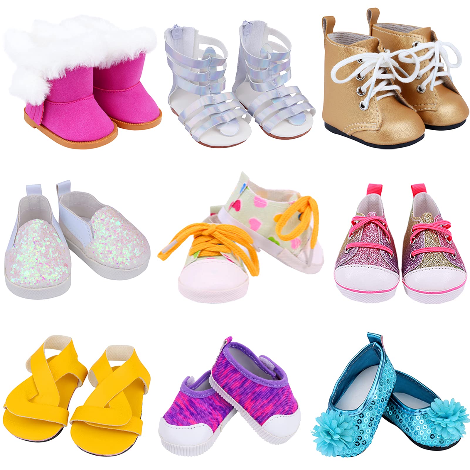 Ecore Fun 18-inch doll snow boot close-up, built for durable winter play.