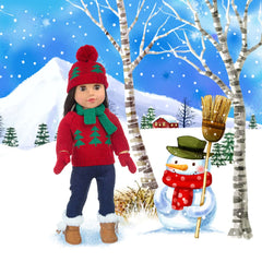 Ecore Fun sticker sheet and bell add playful details for holiday scenes