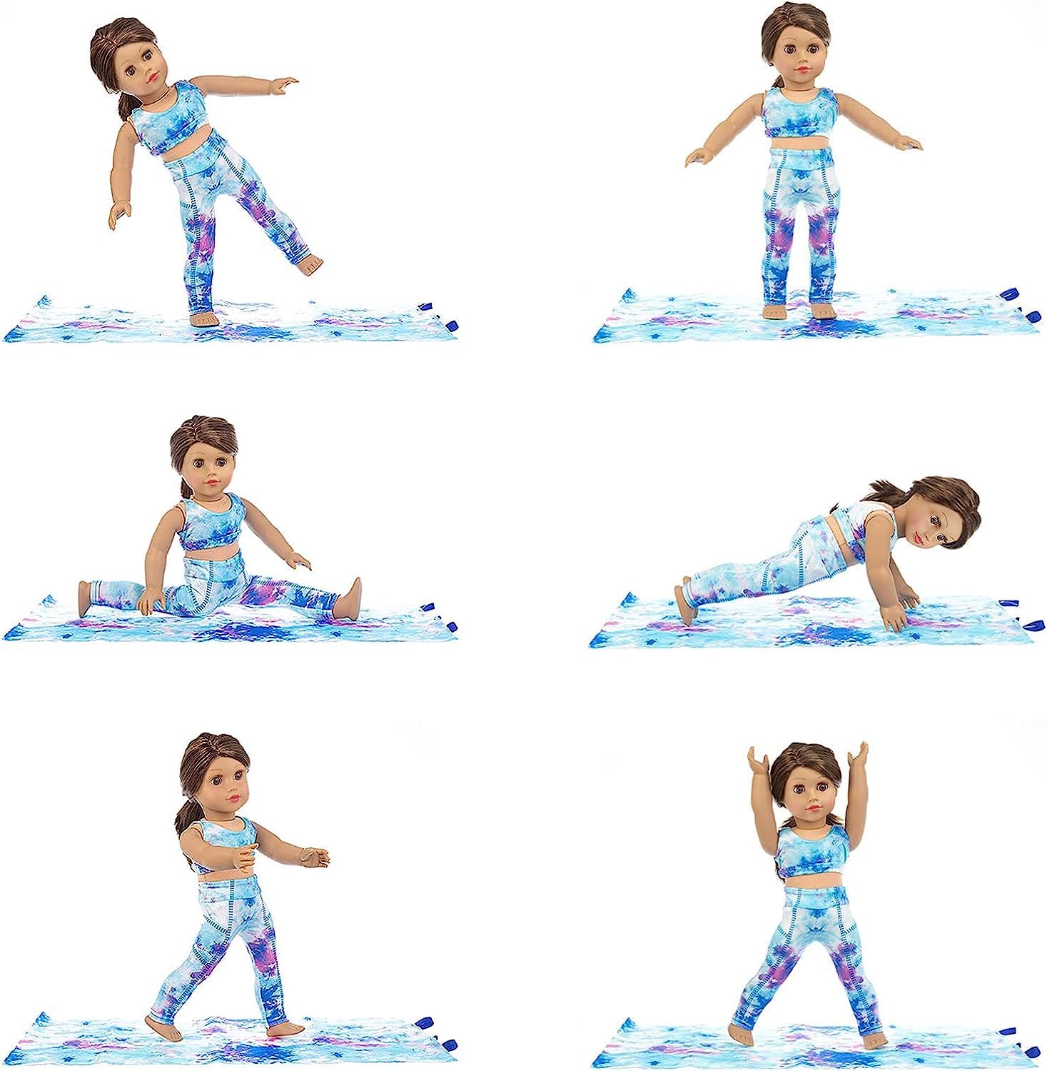 Ecore Fun 18-inch doll exercise accessories support group play and shared activity.