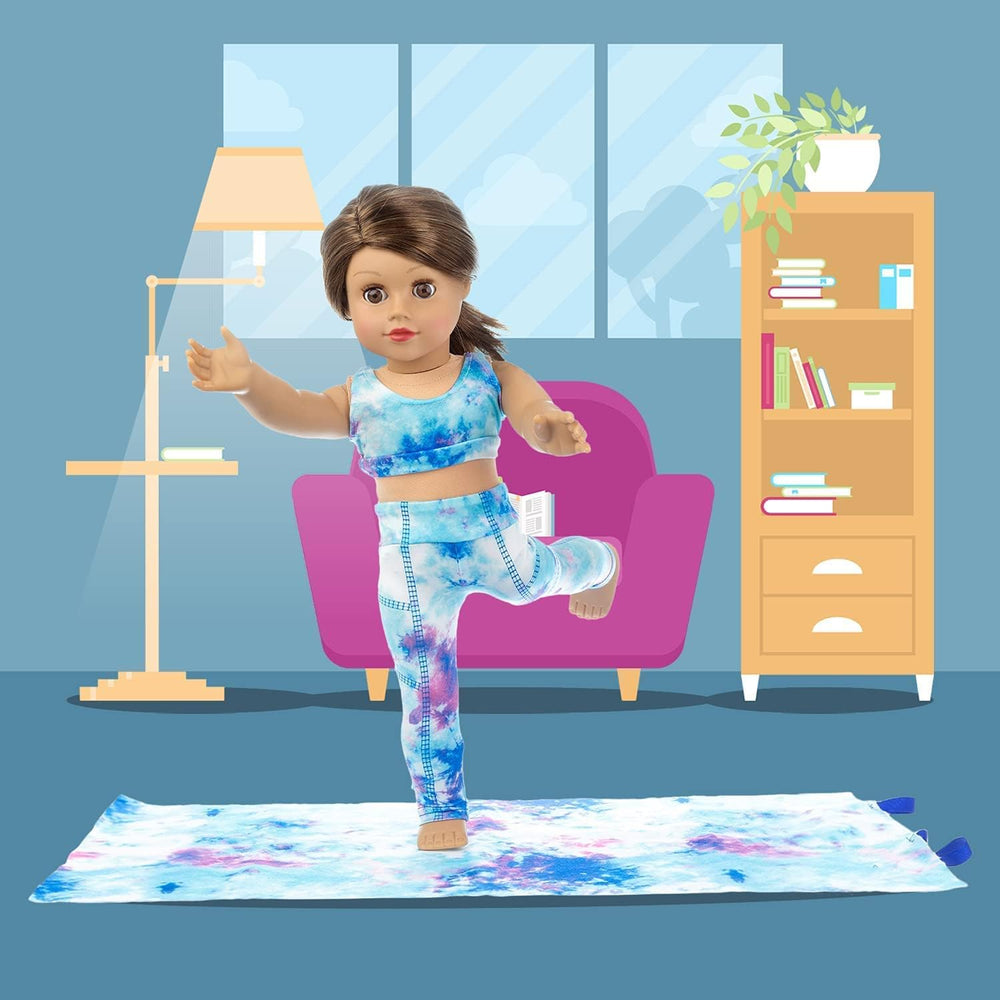 Ecore Fun 18-inch doll gymnastics outfit invites creative routines and stylish, sturdy clothing.