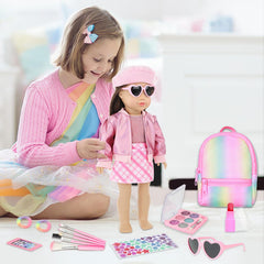 Ecore Fun pink glasses improve character styling during role play.
