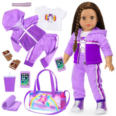 Ecore Fun 18 inch doll sport outfit top for comfortable daily play