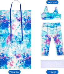 Ecore Fun 18-inch doll yoga mat supports active pretend exercise and safe play areas.