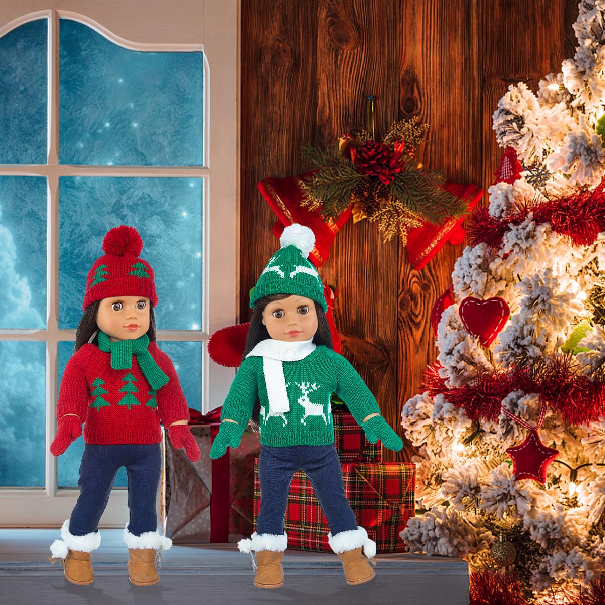 Ecore Fun complete doll wardrobe with scarves and hats, ideal for gift giving and birthday surprises