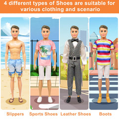 Ecore Fun four pairs of shoes complete every doll ensemble.