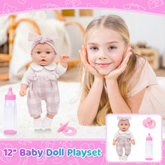 Ecore Fun baby bottle enhances feeding-themed pretend play.